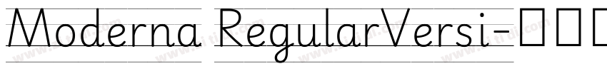 Moderna RegularVersi字体转换